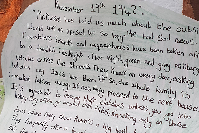 Rhan o'n gwaith ar Anne Frank